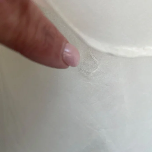 Tiar Los Angeles Silk and Linen Magnolia Wedding Dress in Ivory Size Medium - Picture 12 of 12